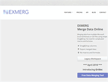 Tablet Screenshot of exmerg.com